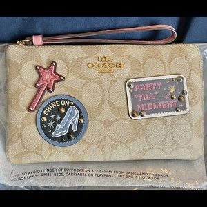 Coach Signature & Disney Large Zip Wristlet